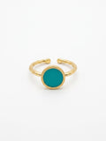 anello in ottone e resina M
